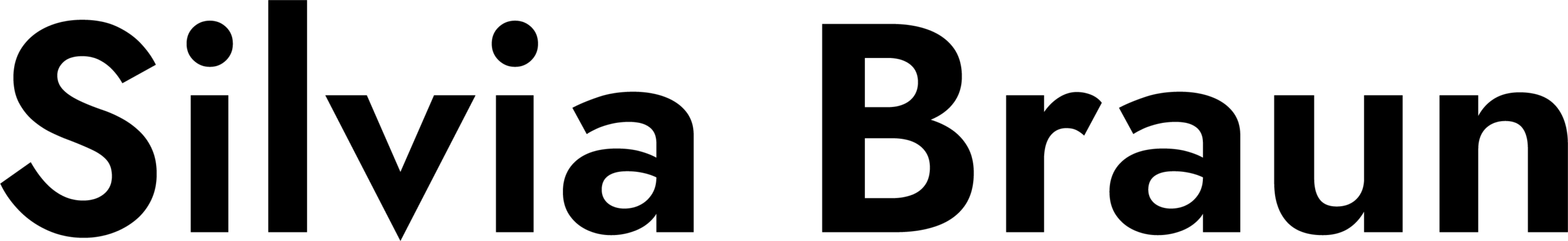 Logo von Silvia Braun in schwarz